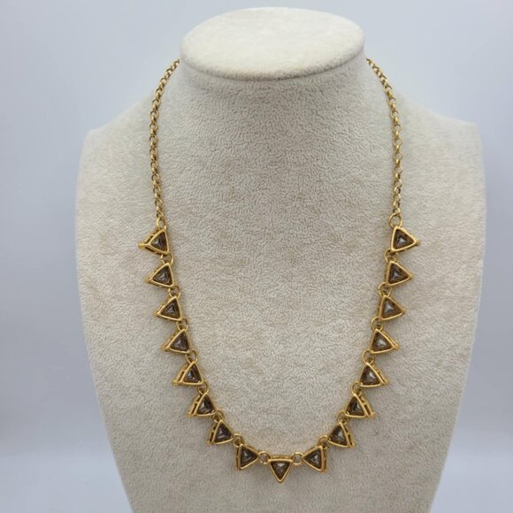 J Crew Clear Crystal Statement Necklace - Picture 3 of 10